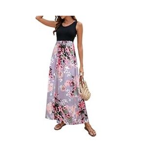 Full length floral dress